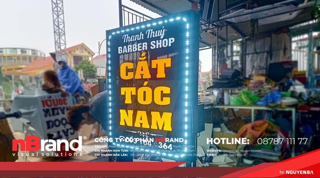 Mẫu bảng hiệu quảng cáo tiệm tóc đẹp Mẫu bảng hiệu quảng cáo tiệm tóc đẹp